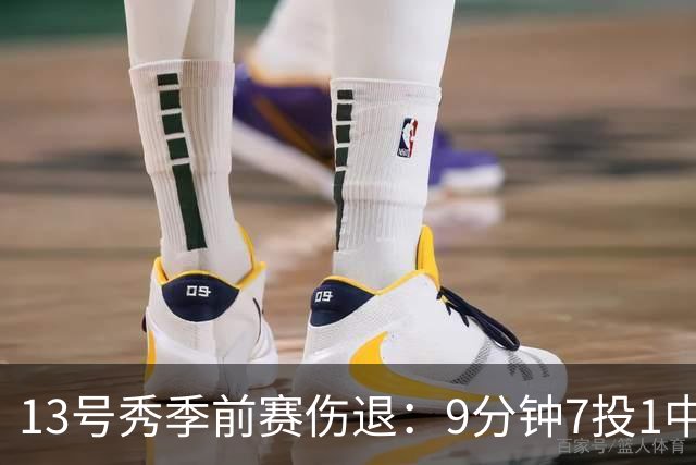 13号秀季前赛伤退：9分钟7投1中，罚球时被换下